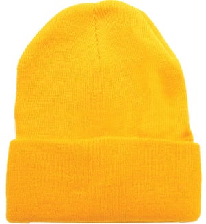 Solid Colored Beanie - Gold