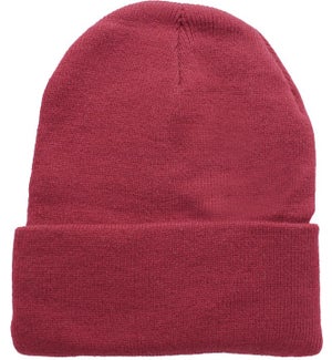 Solid Colored Beanie - Maroon