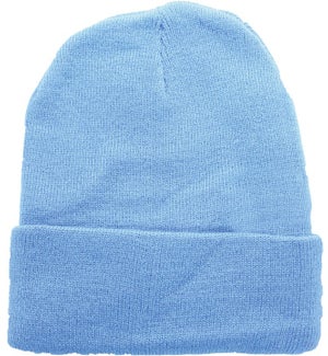 Solid Colored Beanie - Sky Blue