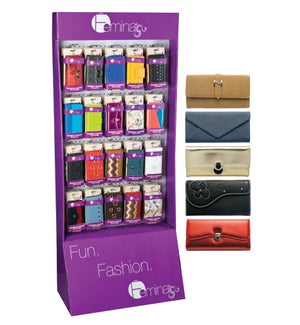 Women's Wallet Assortment with Endcap Display - 60pcs