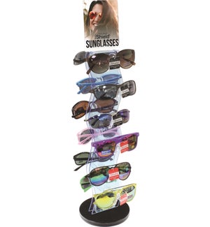 iShield Assorted Sunglasses - Counter Top Spinner - 24pcs