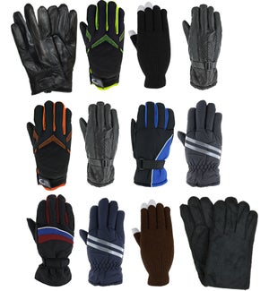 Men's Winter Gloves Mix - 12pcs