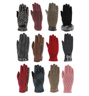Women's Fashion Gloves Mix - 12pcs