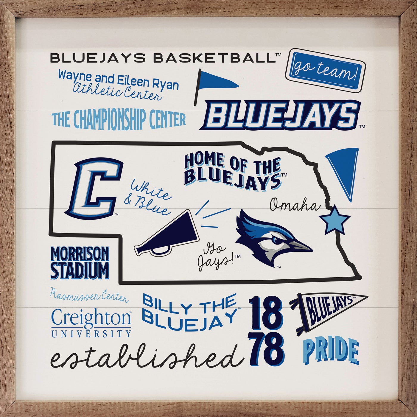 Creighton University Home Decor, Creighton University Office Gear