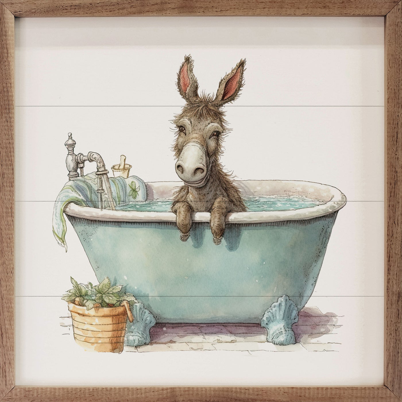 Donkey Green Tub White - bathroom
