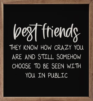 Best Friend Noun Knows How Crazy You Are And Still Chooses To Be