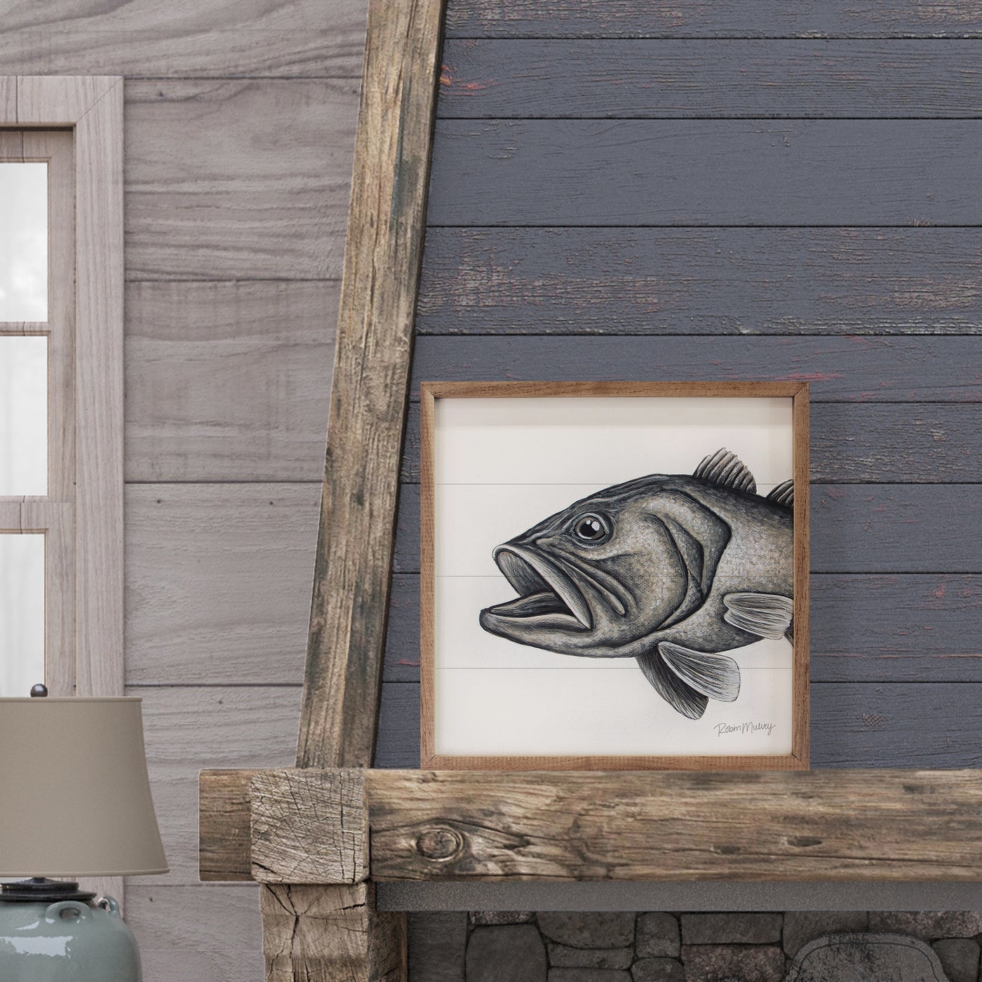 Large Mouth Bass By Robin Sue Studio - robin sue