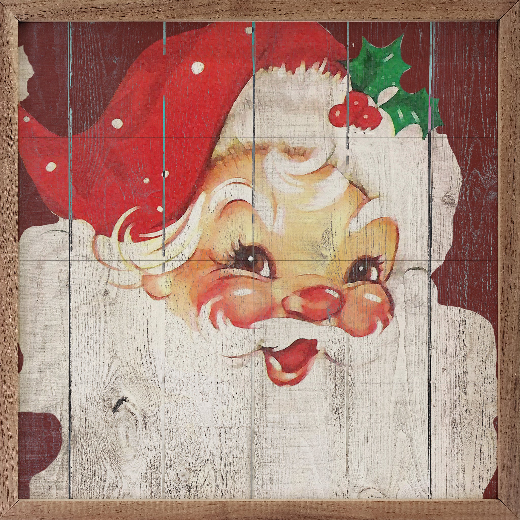 mid-century vintage Santa Claus Brings Good Cheer swanky swig