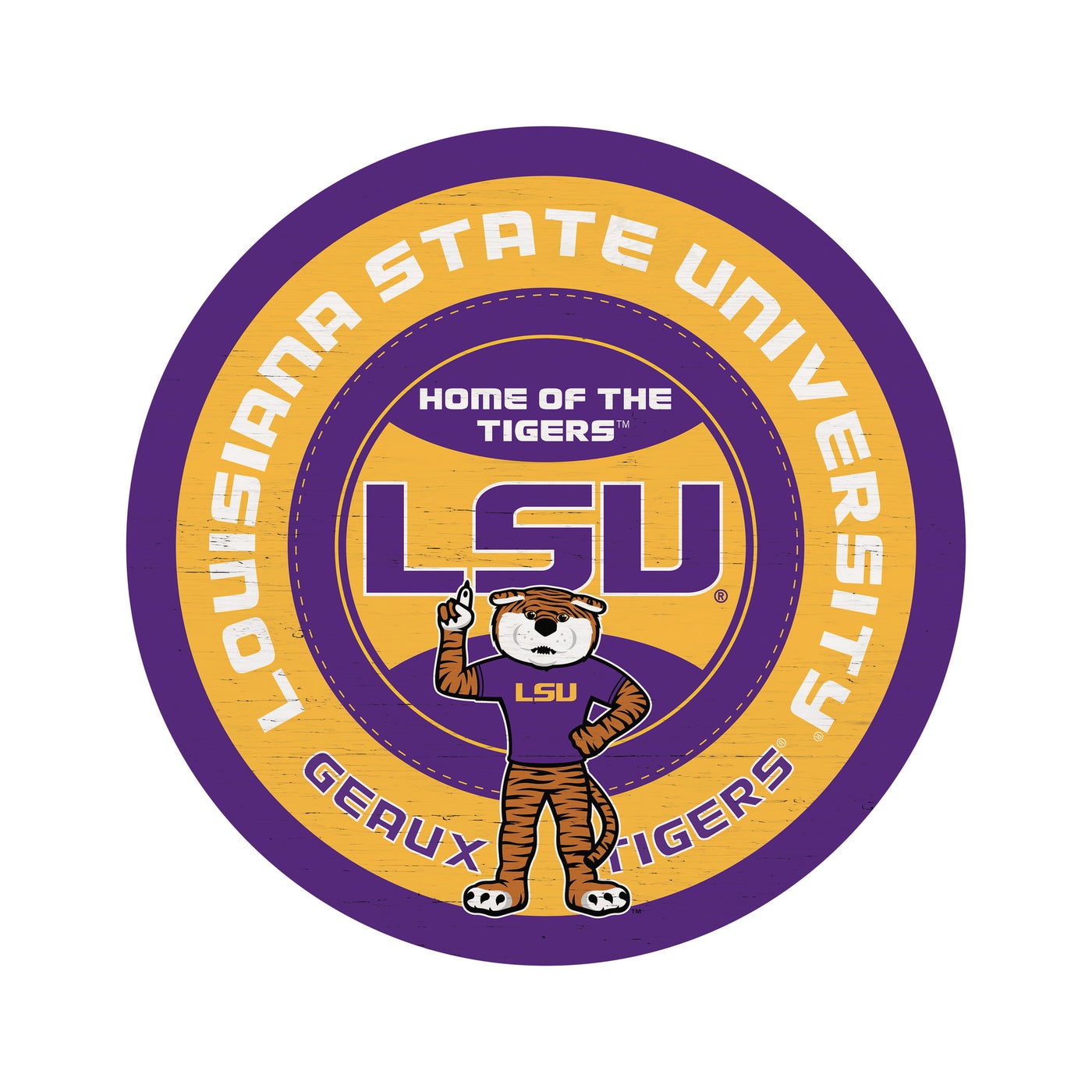  Louisiana State University (LSU) Logo/Geaux Tigers