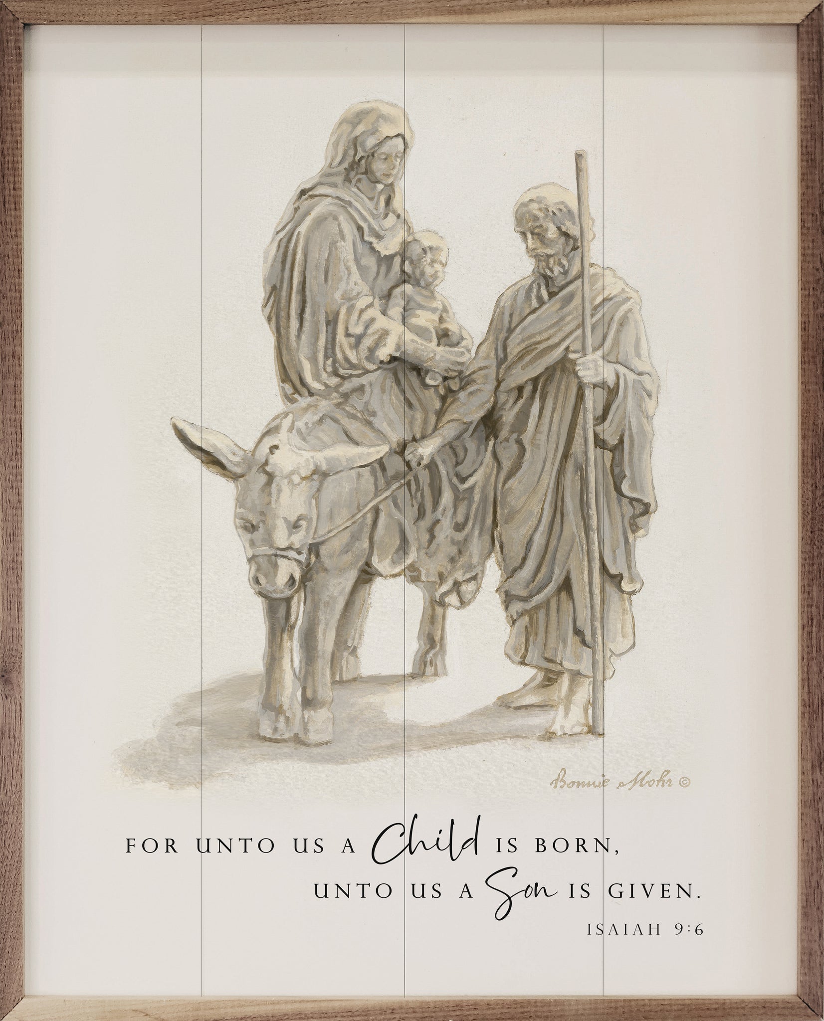 Isaiah 9:6, for Unto Us a Child is Born, Christmas Wall Art