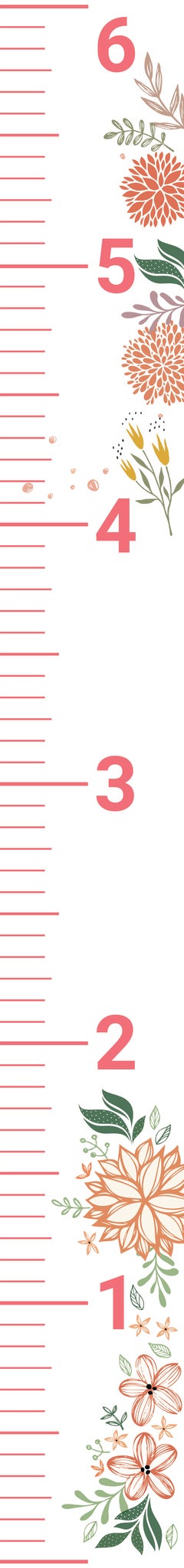 Floral Ruler - growth charts | Kendrick Home