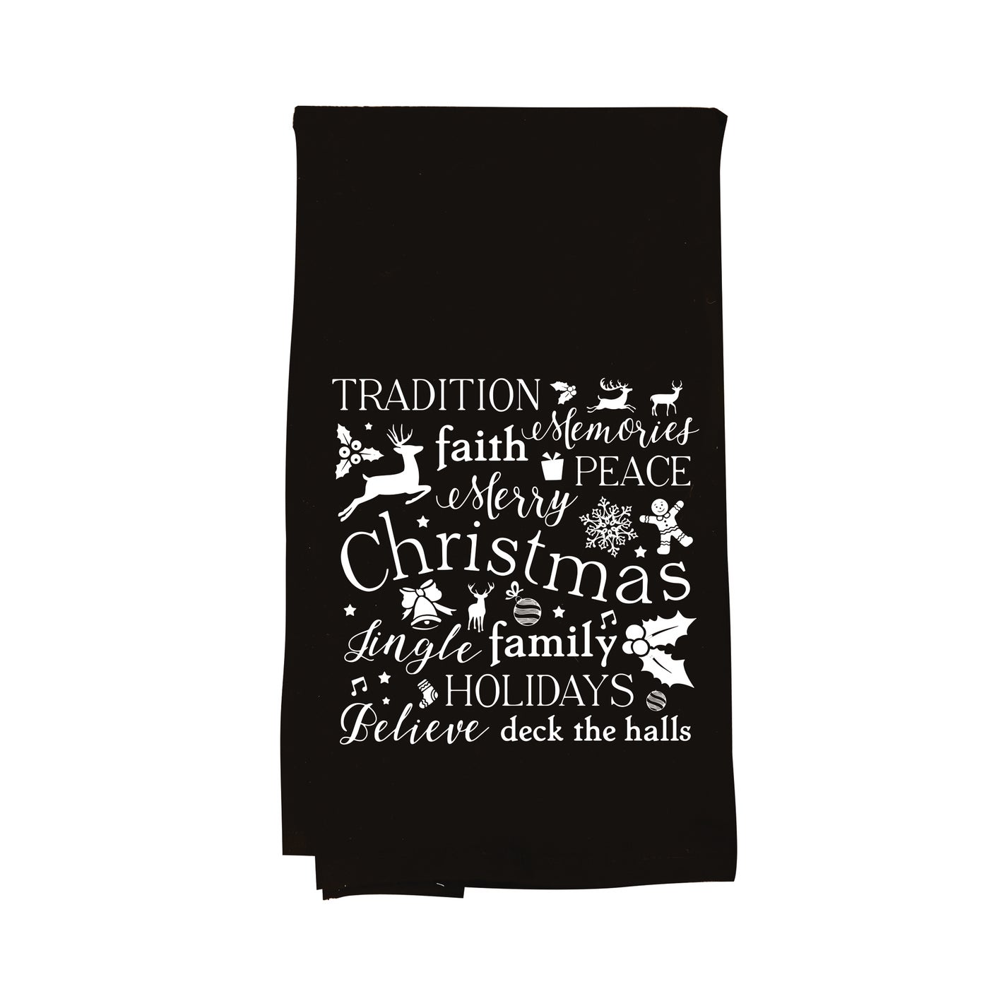 Christmas Words Towel - christmas towels